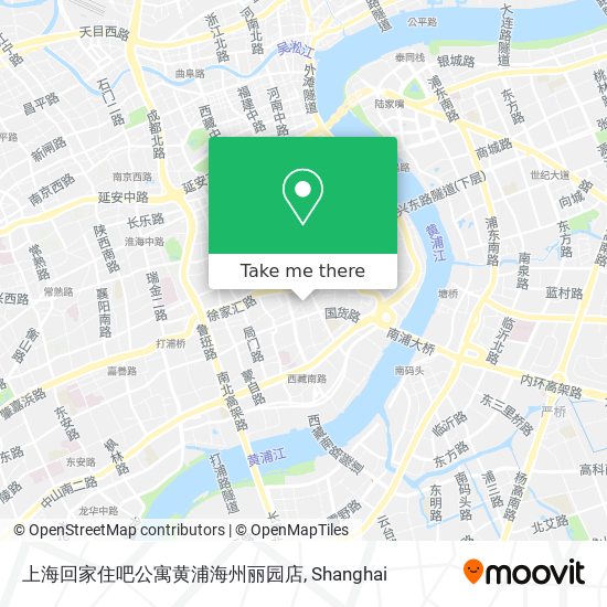 上海回家住吧公寓黄浦海州丽园店 map