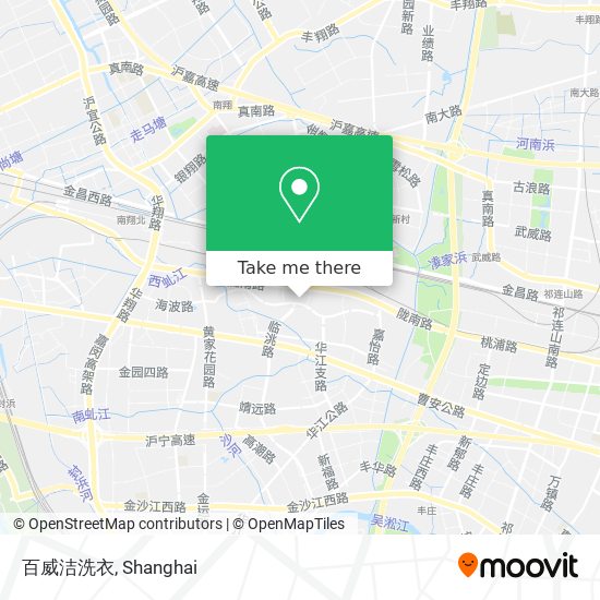 百威洁洗衣 map
