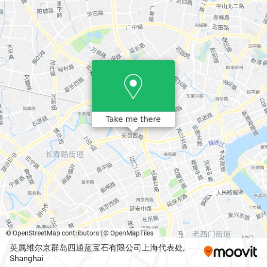 英属维尔京群岛四通蓝宝石有限公司上海代表处 map