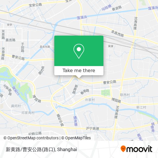 新黄路/曹安公路(路口) map