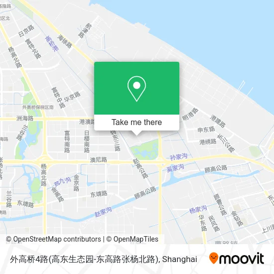 外高桥4路(高东生态园-东高路张杨北路) map
