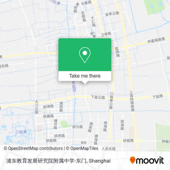 浦东教育发展研究院附属中学-东门 map