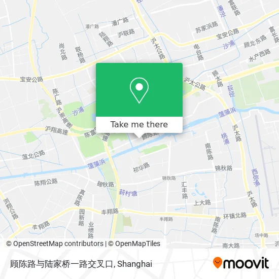 顾陈路与陆家桥一路交叉口 map