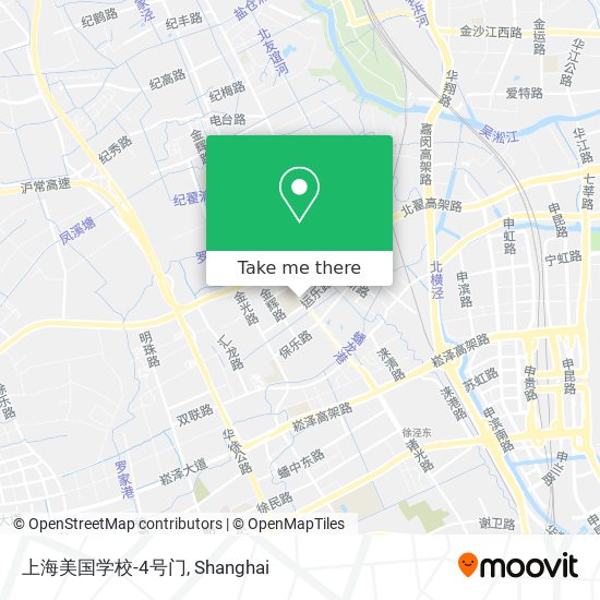 上海美国学校-4号门 map