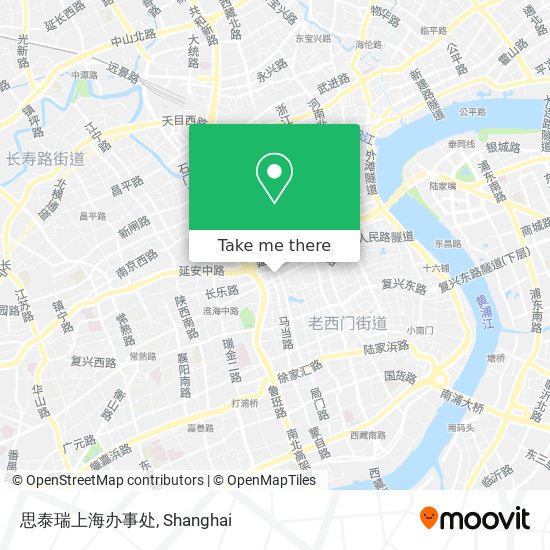 思泰瑞上海办事处 map