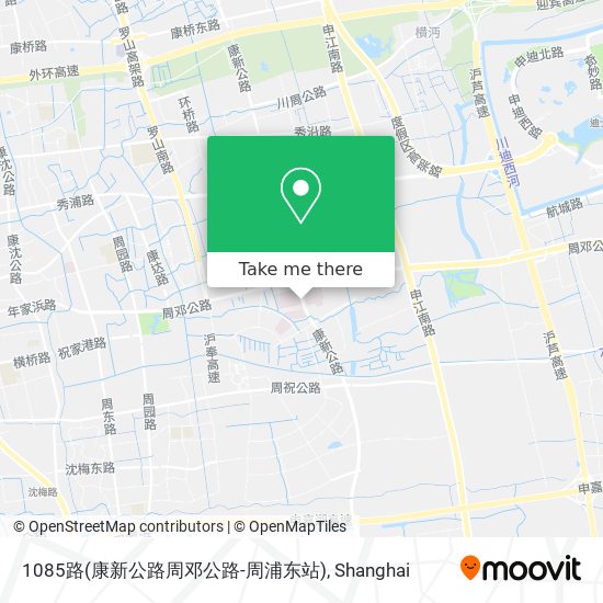 1085路(康新公路周邓公路-周浦东站) map