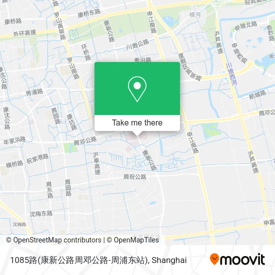 1085路(康新公路周邓公路-周浦东站) map