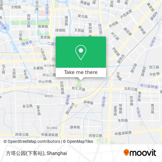 方塔公园(下客站) map