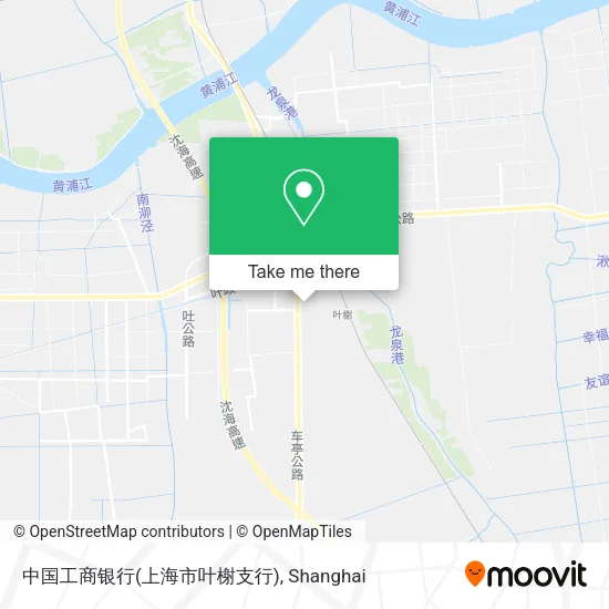 中国工商银行(上海市叶榭支行) map