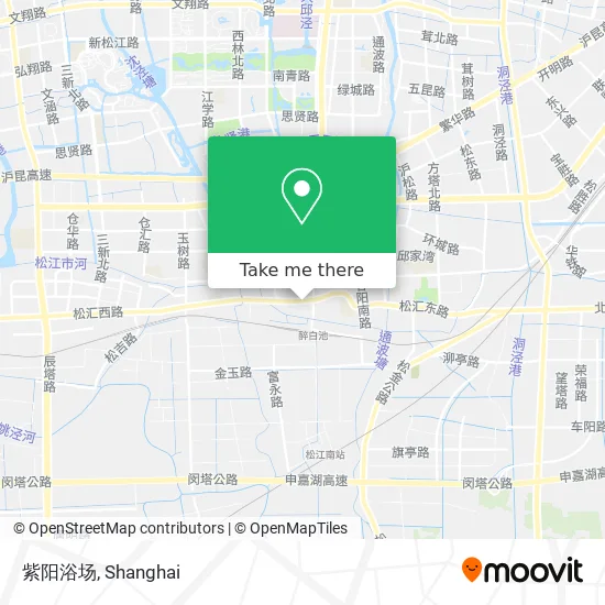 紫阳浴场 map