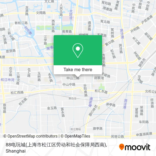 88电玩城(上海市松江区劳动和社会保障局西南) map