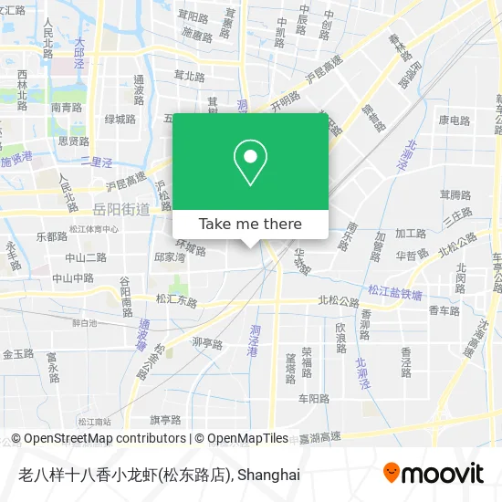 老八样十八香小龙虾(松东路店) map