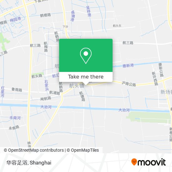华容足浴 map