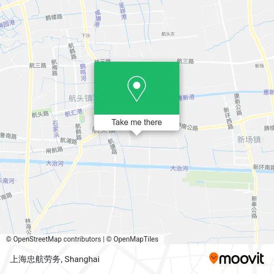 上海忠航劳务 map
