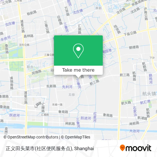 正义田头菜市(社区便民服务点) map