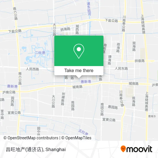 昌旺地产(通济店) map
