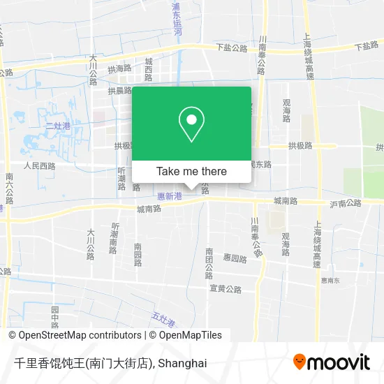 千里香馄饨王(南门大街店) map