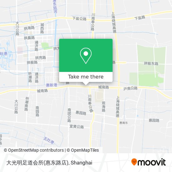 大光明足道会所(惠东路店) map