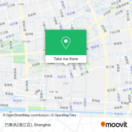 巴黎风(浦江店) map