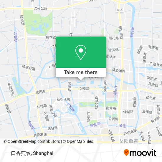 一口香煎饺 map