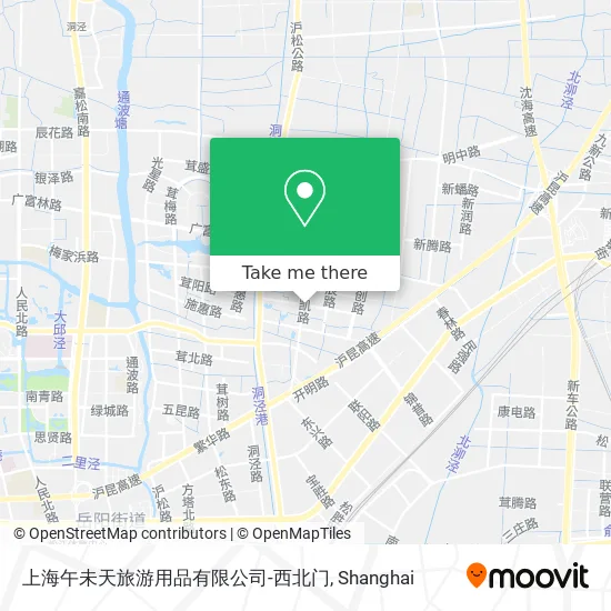 上海午未天旅游用品有限公司-西北门 map