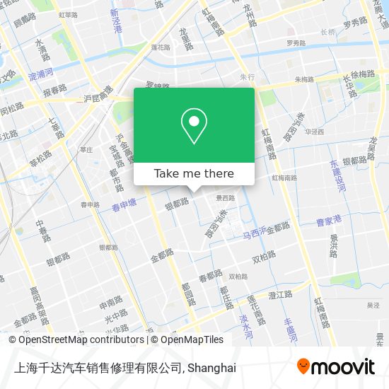 上海千达汽车销售修理有限公司 map