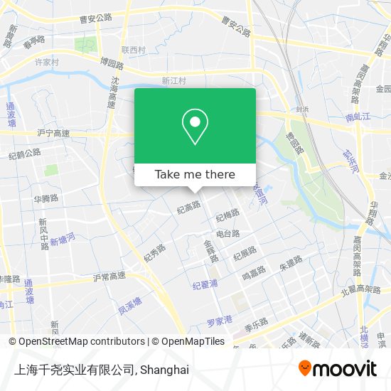 上海千尧实业有限公司 map