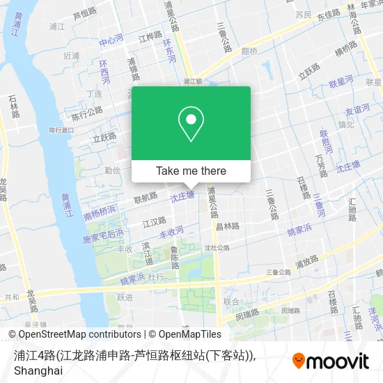 浦江4路(江龙路浦申路-芦恒路枢纽站(下客站)) map