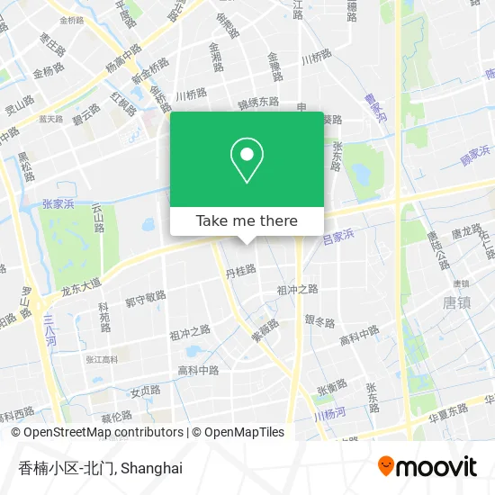 香楠小区-北门 map