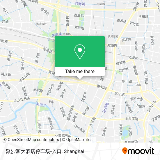 聚沙源大酒店停车场-入口 map