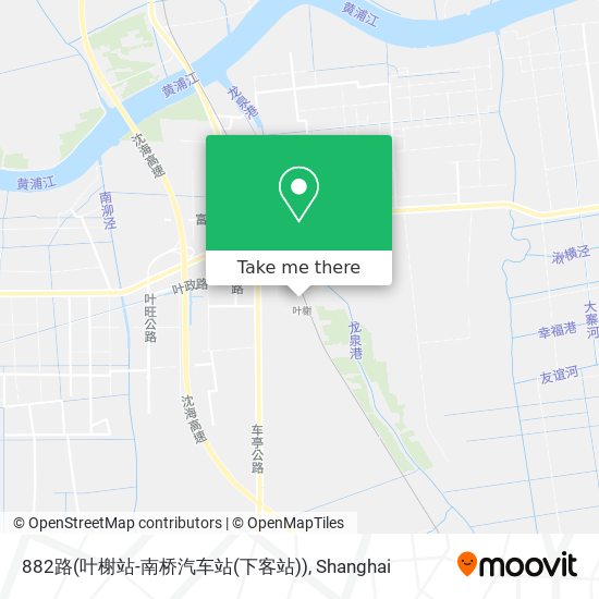 882路(叶榭站-南桥汽车站(下客站)) map
