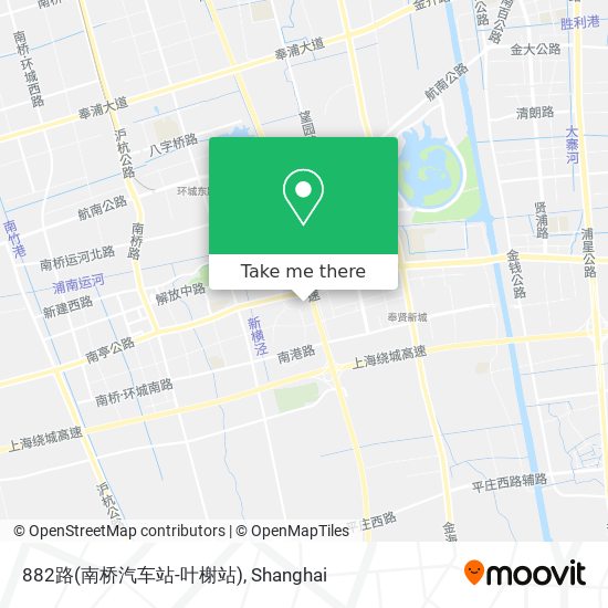 882路(南桥汽车站-叶榭站) map