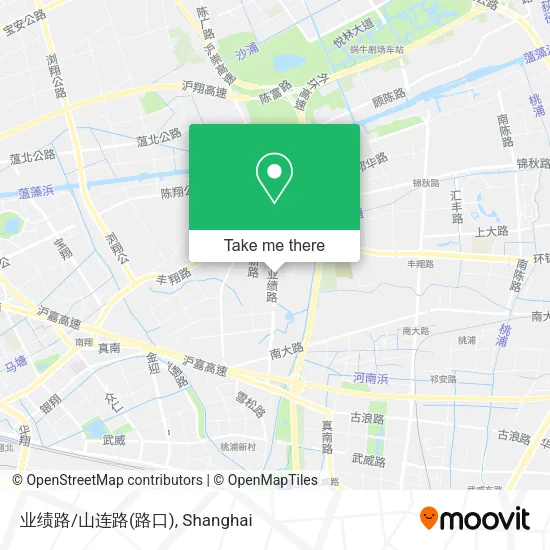 业绩路/山连路(路口) map