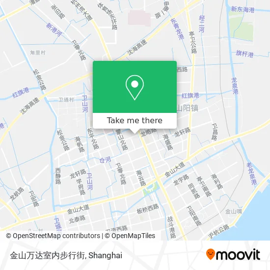 金山万达室内步行街 map