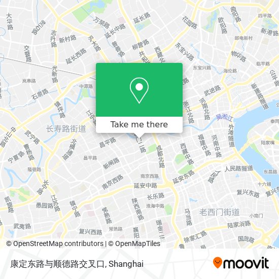 康定东路与顺德路交叉口 map