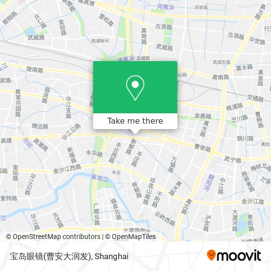 宝岛眼镜(曹安大润发) map
