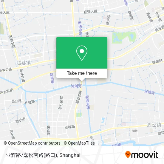 业辉路/嘉松南路(路口) map