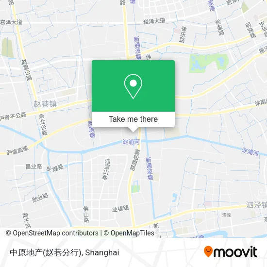 中原地产(赵巷分行) map