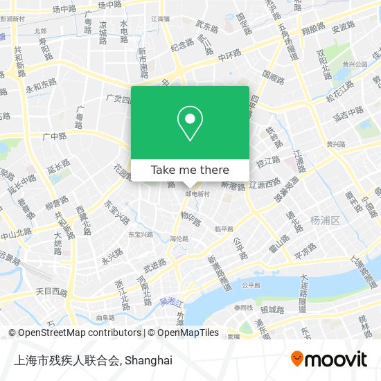 上海市残疾人联合会 map