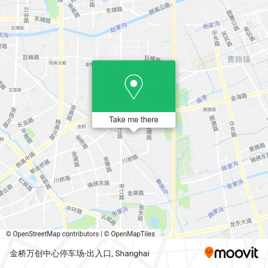 金桥万创中心停车场-出入口 map