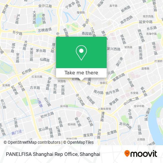 PANELFISA Shanghai Rep Office map