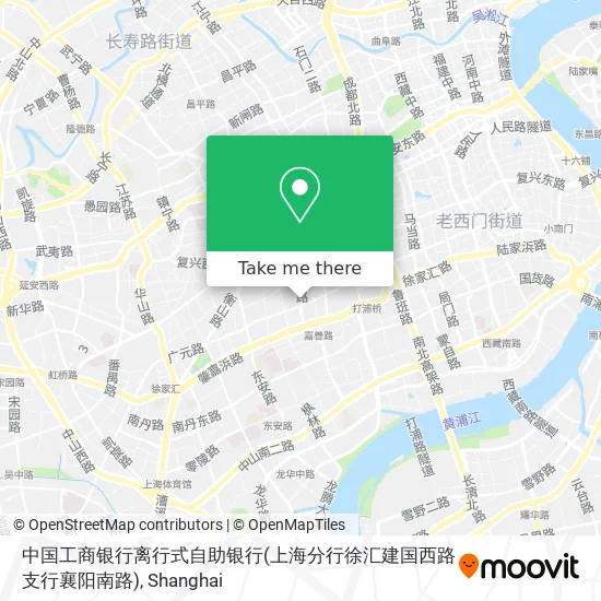 中国工商银行离行式自助银行(上海分行徐汇建国西路支行襄阳南路) map