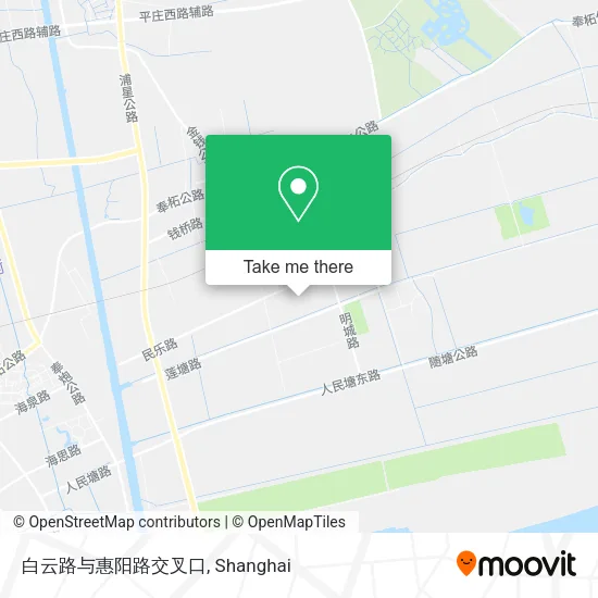 白云路与惠阳路交叉口 map
