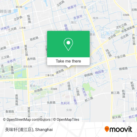美味轩(浦江店) map