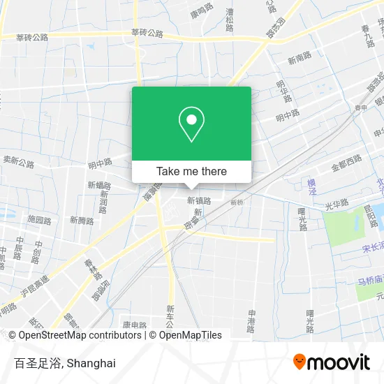 百圣足浴 map