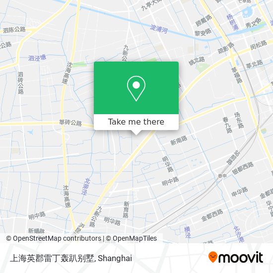上海英郡雷丁轰趴别墅 map
