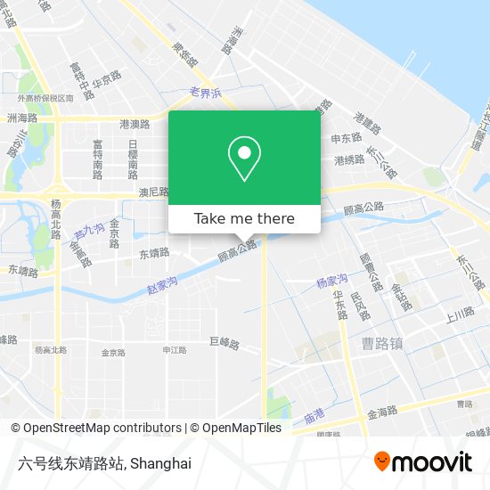 六号线东靖路站 map