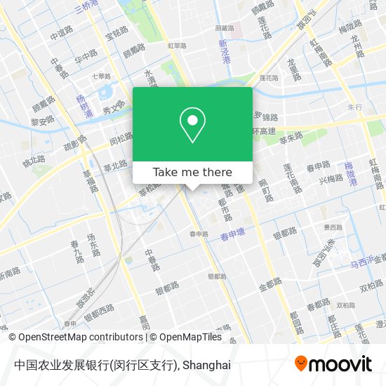 中国农业发展银行(闵行区支行) map