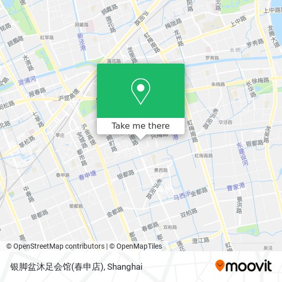 银脚盆沐足会馆(春申店) map