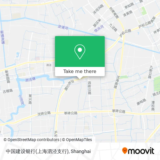 中国建设银行(上海泗泾支行) map